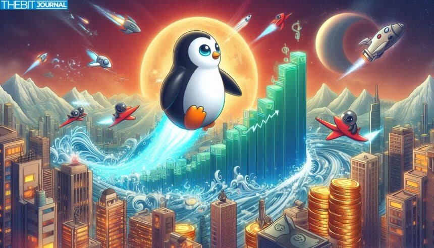 PENGU Price Rebounds 7% but Faces Strong Resistance at $0.0077