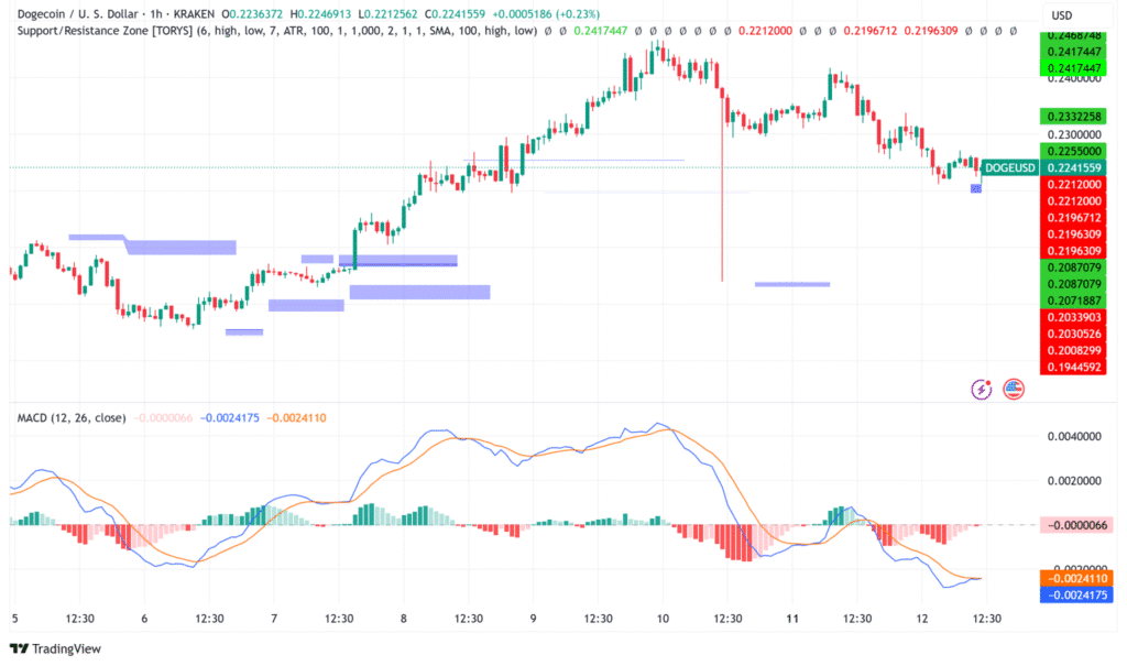 Dogecoin price analysis