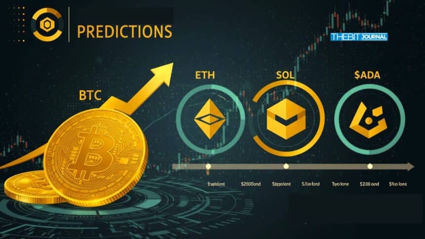Analyst Predicts Bitcoin $200K, Ethereum $10K, SOL $1K, ADA $5