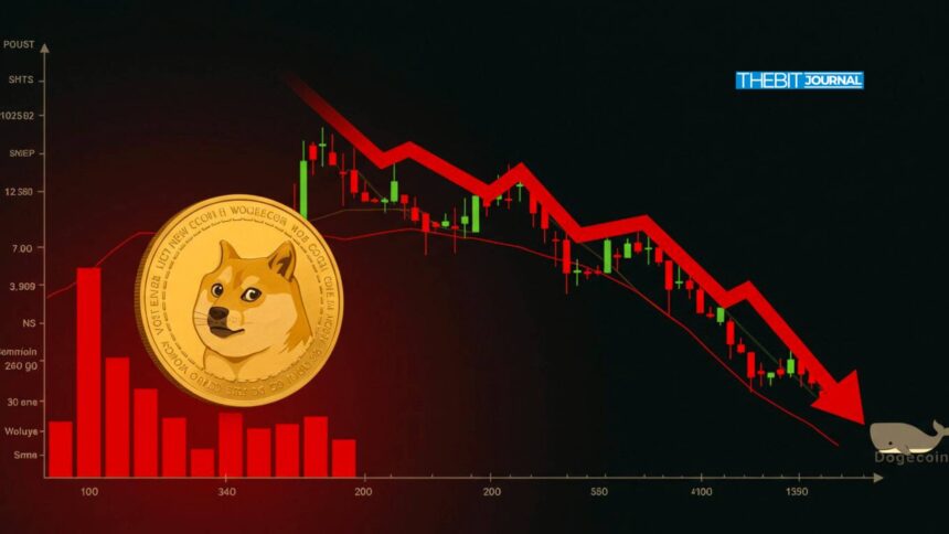 Dogecoin-Preis stark eingebrochen, während neue DOGE-Analyse auf erhebliches Risiko hindeutet