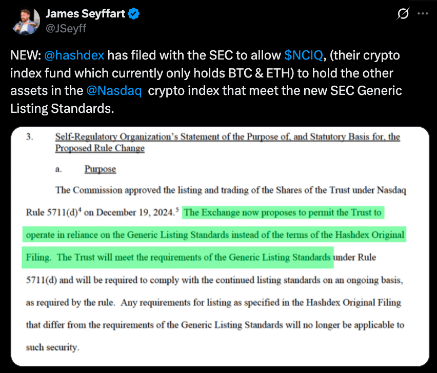 Hashdex Files to Add Solana, Cardano, and XRP to Its Nasdaq Crypto Index ETF 8 Hashdex Crypto Index ETF