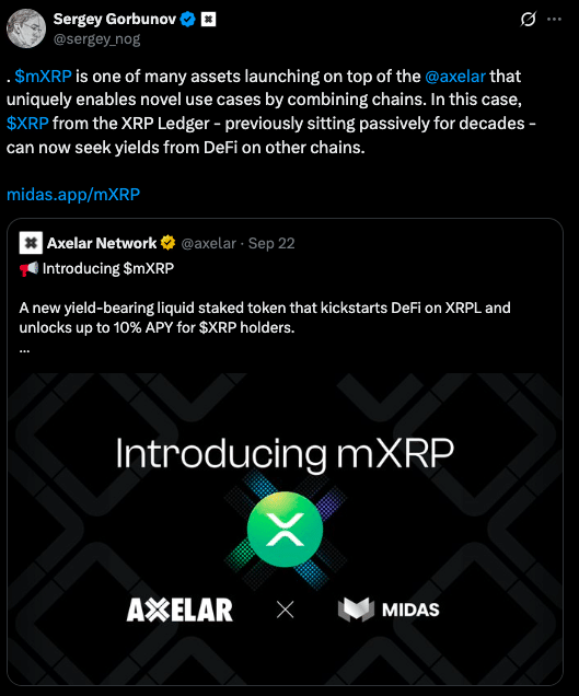 XRP DeFi Utility Surges as mXRP Liquid Staking Vault Approaches $20M 8 mXRP Liquid Staking Vault