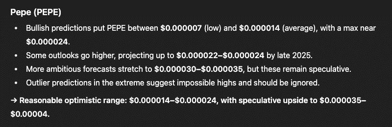 AI Price Forecast 2025
