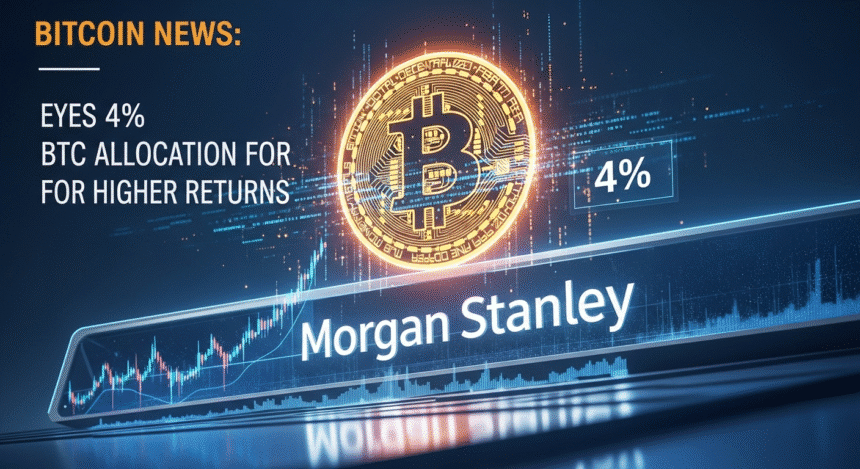 Bitcoin News: Morgan Stanley Eyes 4% BTC Allocation for Higher Returns 7 Bitcoin News: Morgan Stanley Eyes 4% BTC Allocation for Higher Returns