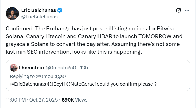 Altcoins ETFs