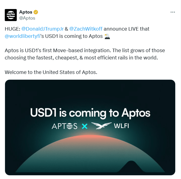 Will WLFI’s USD1 Stablecoin on Aptos Gain Traction With Trump Jr.? 8 WLFI USD1