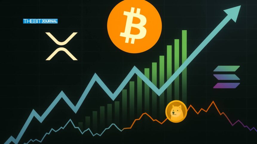Bitcoin ETF Inflows Near $3B as XRP, Dogecoin, and Solana See Short-Term Pullback