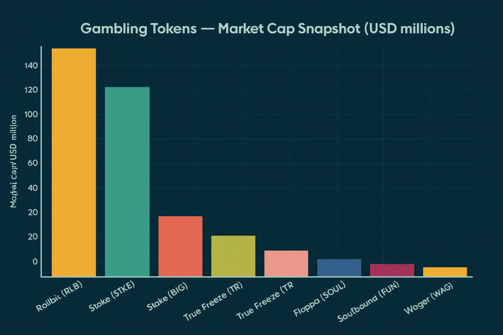 Top 10 Gambling Tokens by Market Cap in 2025 8 Top 10 Gambling Tokens by Market Cap in 2025 = The Bit Journal