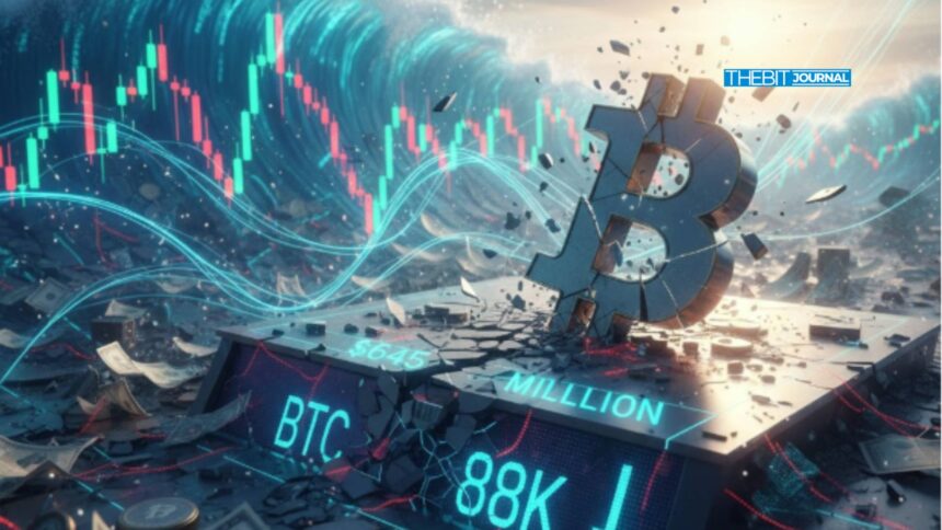 $645 Million Wiped Out As BTC Drops To $88K: What The Latest Wave Of Crypto Liquidations Means