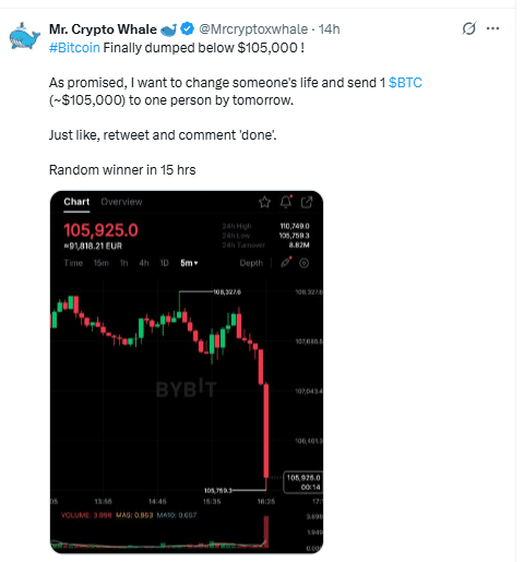 Over $1 Billion in BTC, ETH, and SOL Trades Liquidated as Market Slides 5–10% 1 Bitcoin Liquidation