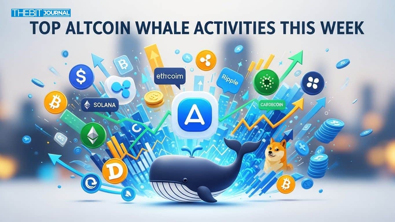 Altcoin Whale Alert: $1B in SOL Transfers, $44M ETH Long and XRP Sell-Off 9 Top Altcoin Whale Activities This Week