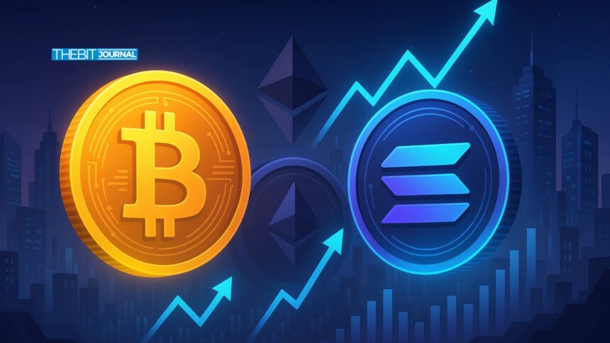 Bitcoin and Solana ETFs Post Gains Amid Weakness in Ethereum Products