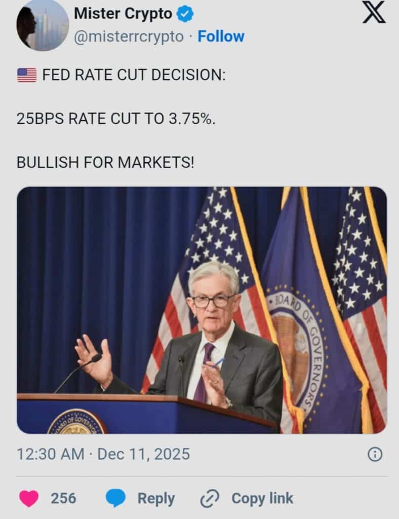 Bitcoin Price Forecast 2025: Is $100K Within Reach After Fed Rate Cut? 8 Fed Rate Cut