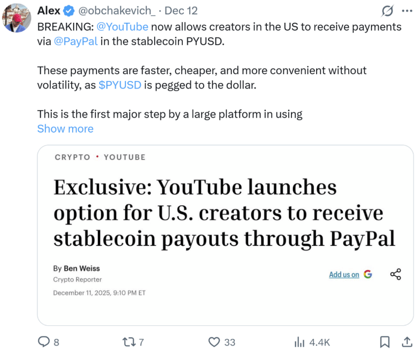 What Are YouTube Stablecoin Payouts and How Do They Work? 9 Digital dollar payouts