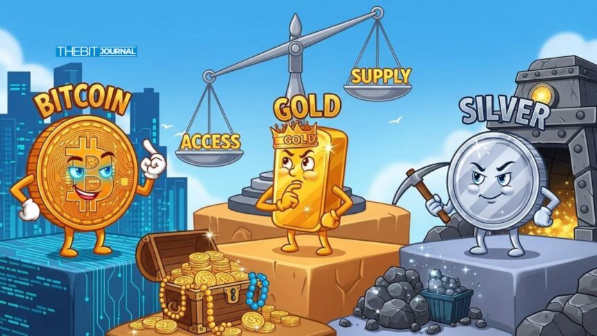 Bitcoin vs Gold vs Silver Why Scarcity Repricing Now Depends on Access