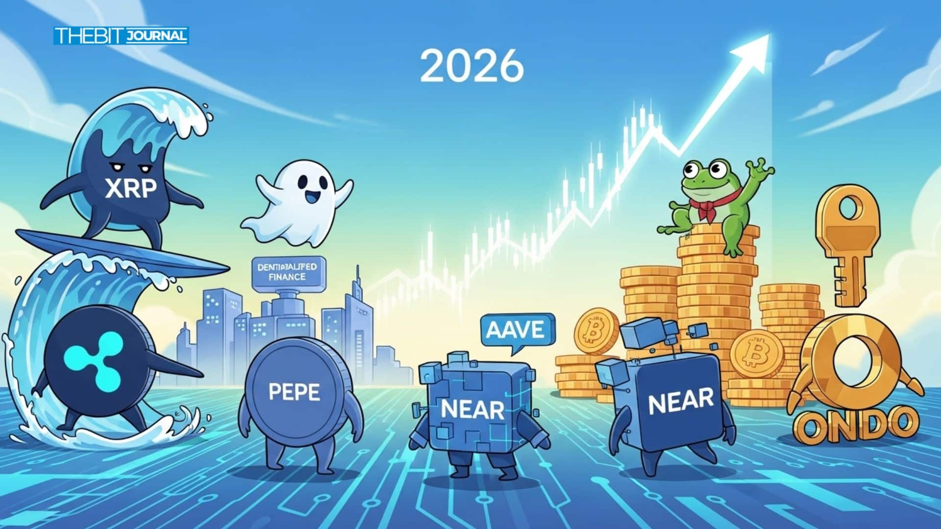 Top 5 Coins Price Prediction 2026: XRP, AAVE, PEPE, NEAR, Ondo 8 Top 5 Coins Price Prediction 2026: XRP, AAVE, PEPE, NEAR, Ondo