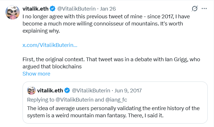 Is Ethereum at Risk? Vitalik Buterin Admits Major Design Mistake 2 Ethereum design