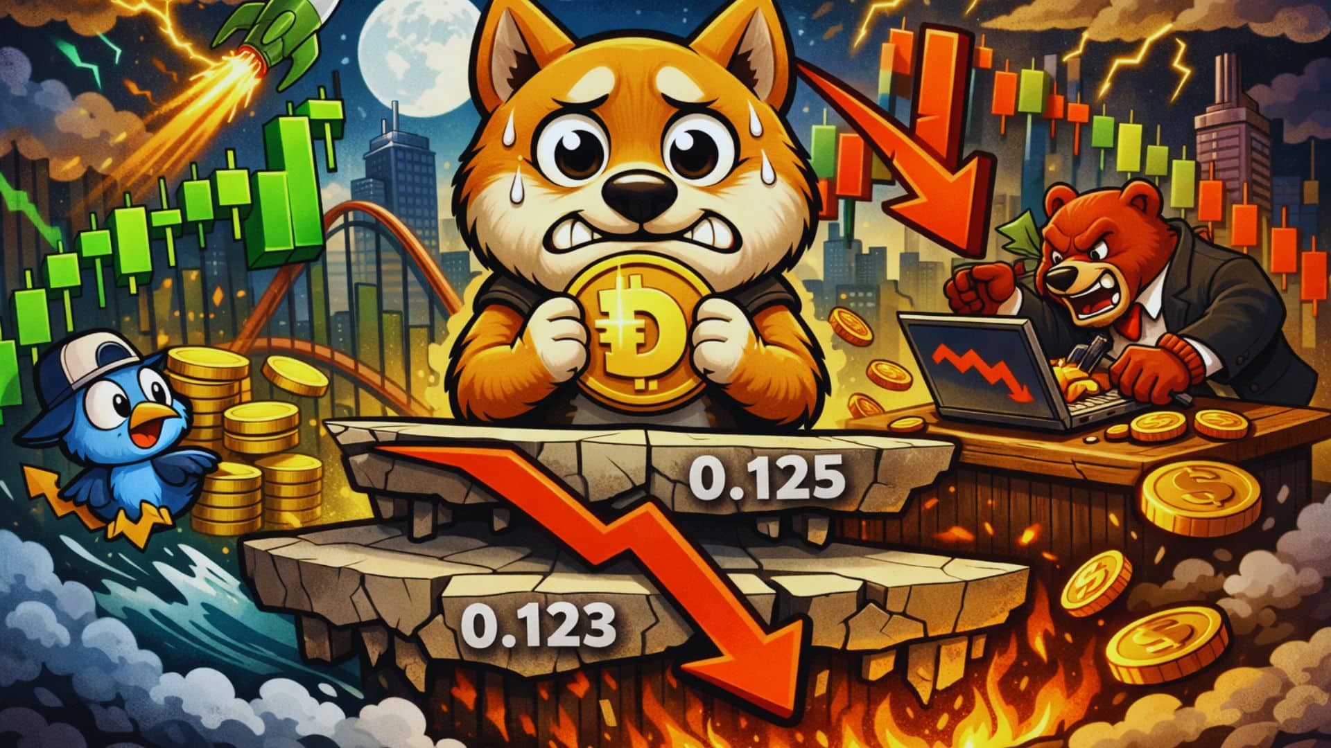 Dogecoin Price Down 2% Amid Rising Liquidations in Meme Coins 2 DOGE Analysis