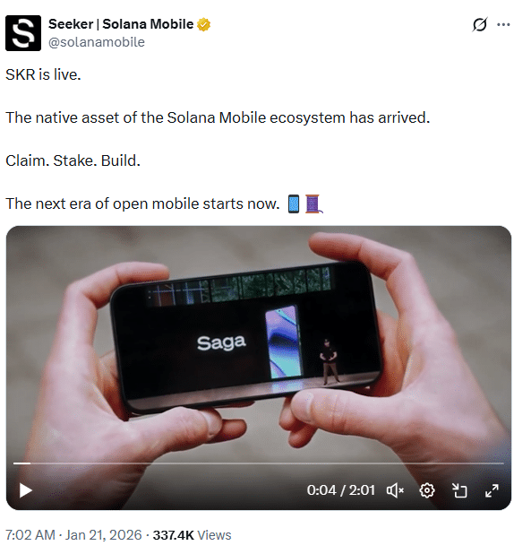 How to Claim Solana Mobile’s SKR Airdrop on Seeker