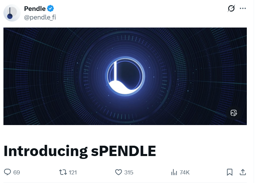 Pendle Introduces sPENDLE to Replace vePENDLE in Governance Reset