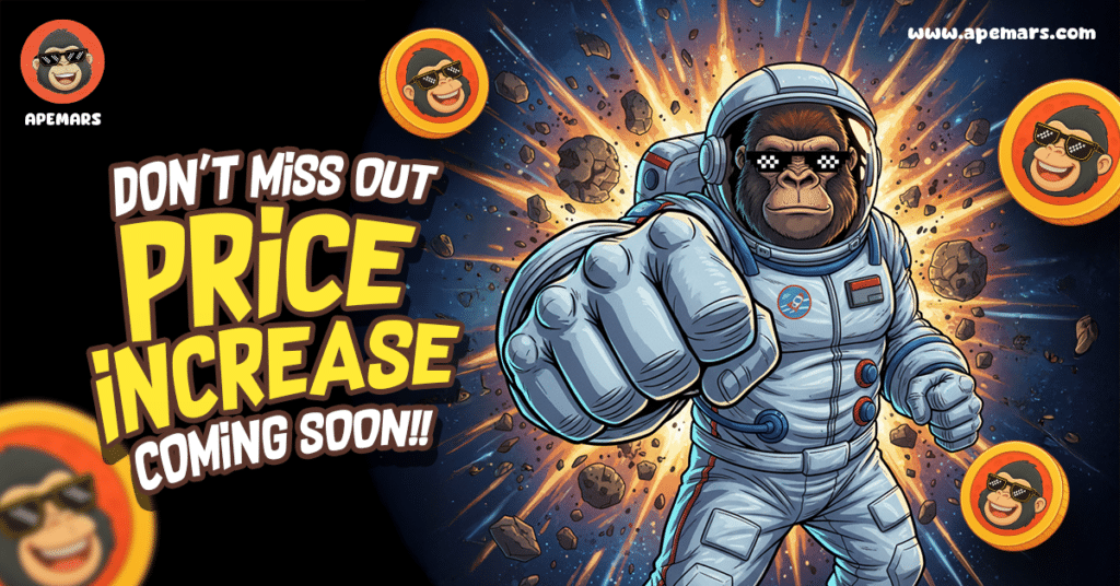 7 Best 100x Meme Coin List: APEMARS Stage 3 Selling Out Fast With 22,300% Gains - Grab Now = The Bit Journal