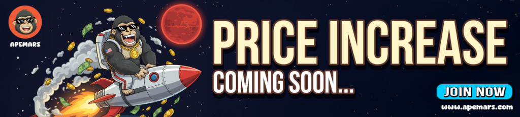 1000x Meme Coin Alert: APEMARS Stage 3 Ending Soon with 22,300% ROI While SHIB Hits $5B and TURBO Reaches $129M