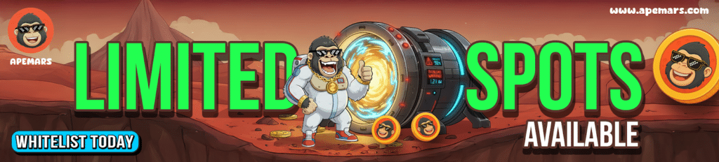 Presale Launch Today: 10 Best Crypto Coins to Watch as APEMARS Stage 1 Opens Today With 32,000% ROI Potential = The Bit Journal