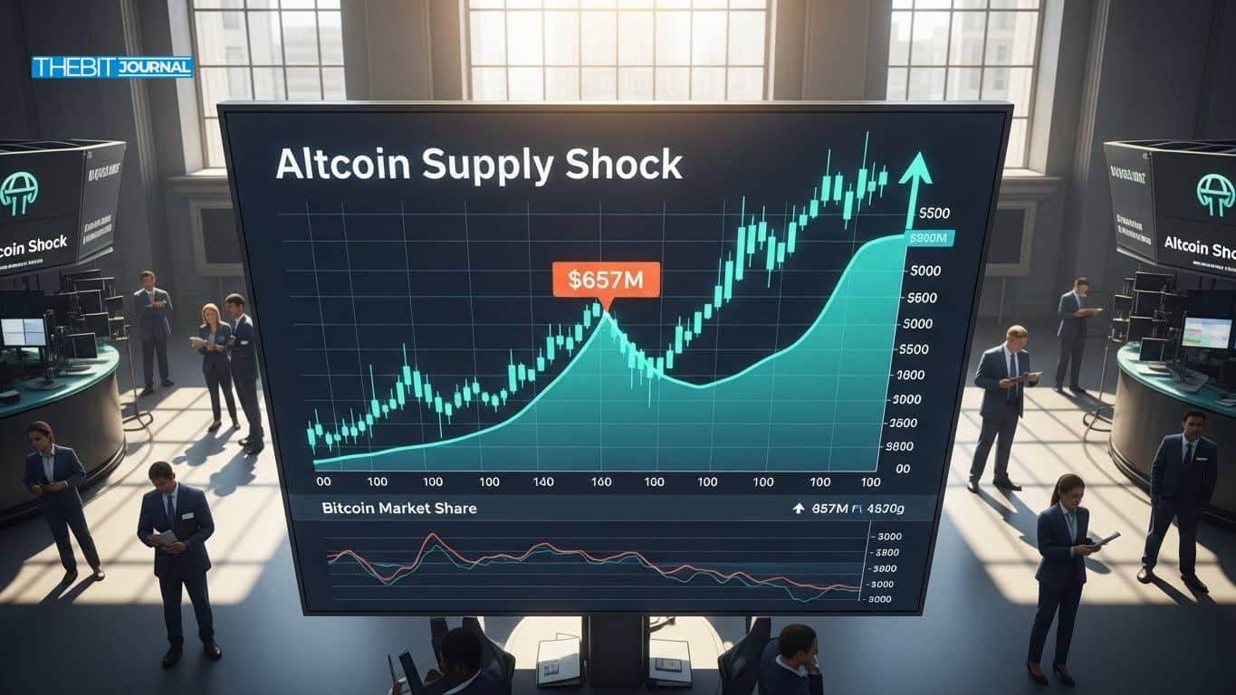 Altcoin Supply Shock of $657M Tests Market Rotation Away From Bitcoin