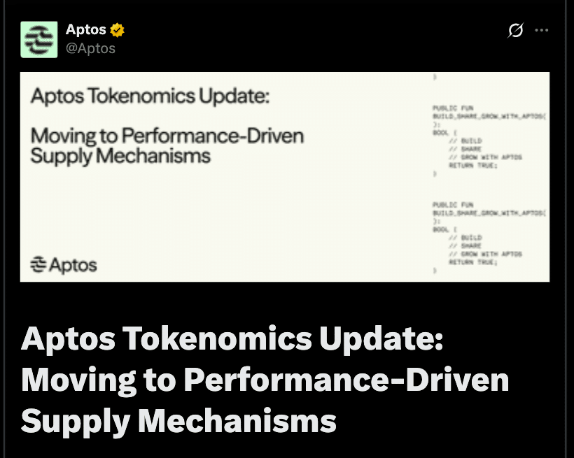 Aptos Tokenomics Update Adds Hard Cap, Fee Burns for APT Deflation 8 Aptos Tokenomics Update Aims to Push APT into Deflation
