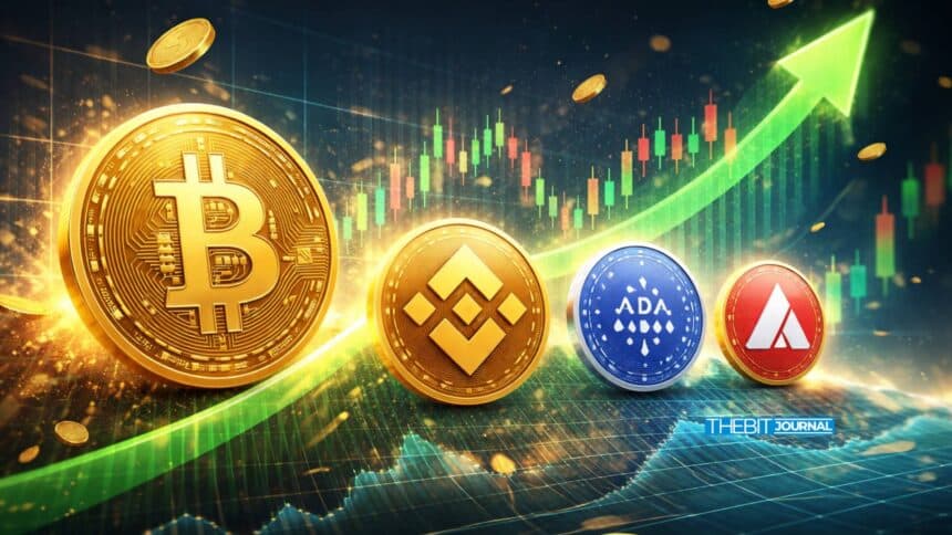 Crypto Prices Today Rise With BTC, BNB, ADA, and AVAX Bouncing Together 7 Crypto Prices Today Rise With BTC, BNB, ADA, and AVAX Bouncing Together = The Bit Journal