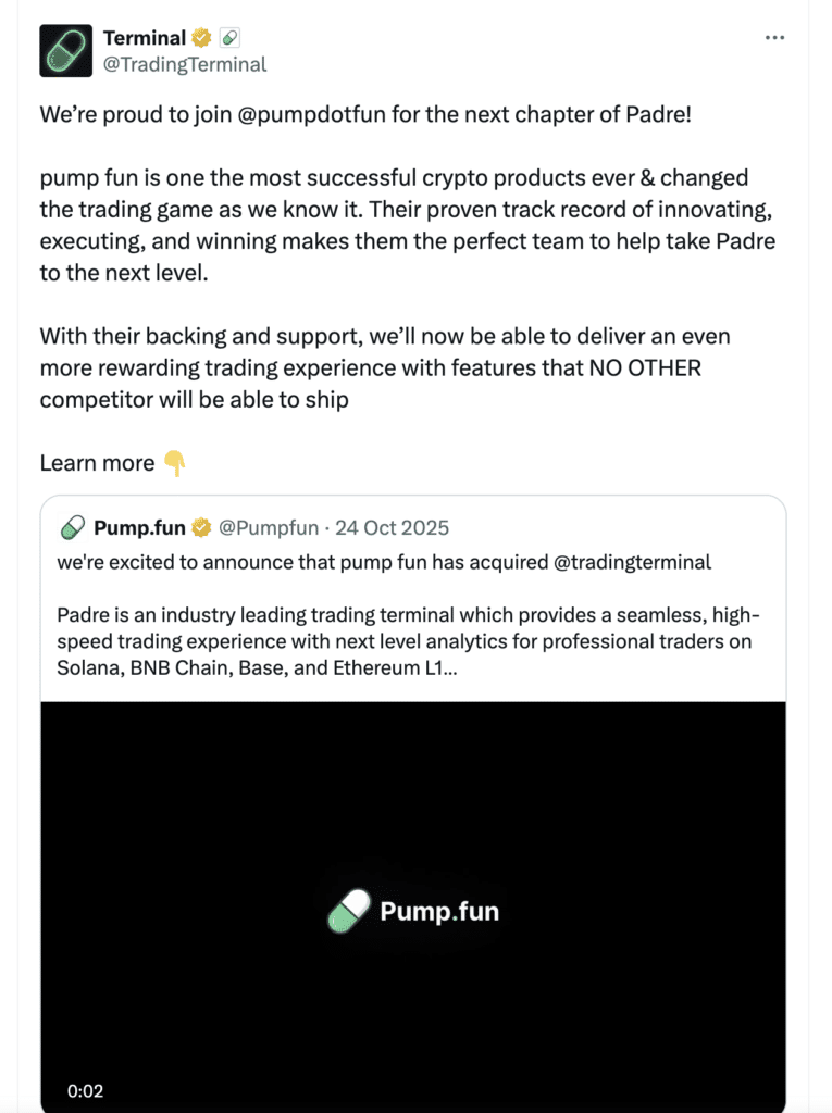 Pump.fun Buys Vyper to Build Full Cross-Chain Trading Platform