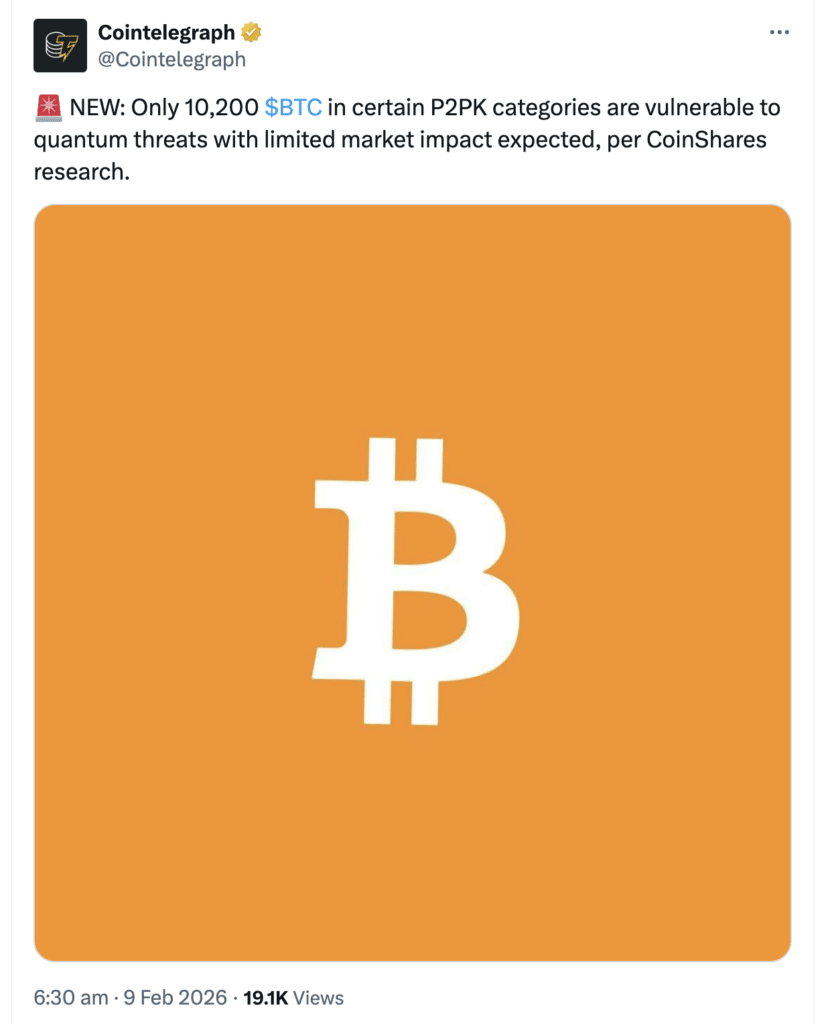 Bitcoin quantum threat Bitcoin quantum threat