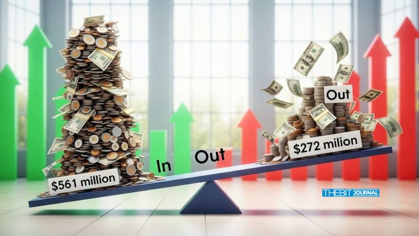 How Bitcoin ETF Fund Flows Flip, Shifting From $561M Inflow to $272M Exit
