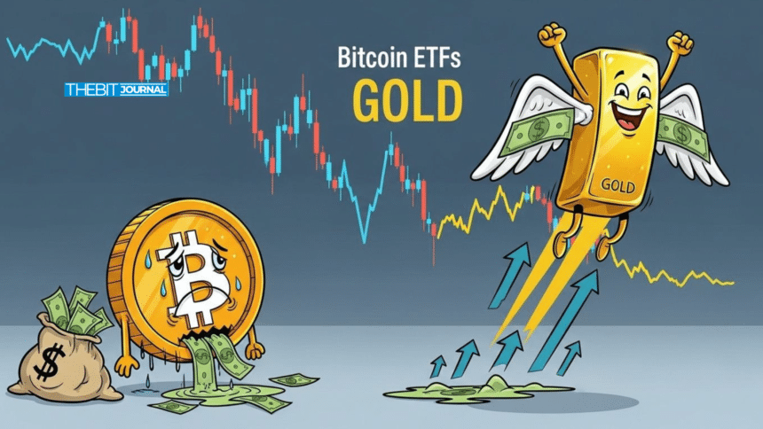 Bitcoin ETF Assets Fall Below $100B as Gold Buying Surges 7 Bitcoin ETF Assets Fall Below $100B as Gold Buying Surges