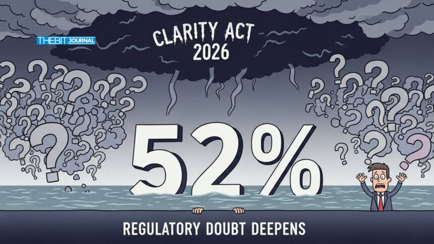 Clarity Act 2026 Odds Drop to 52% as Polymarket Signals Doubt 7 Clarity Act 2026 Odds Drop to 52% as Polymarket Signals Doubt