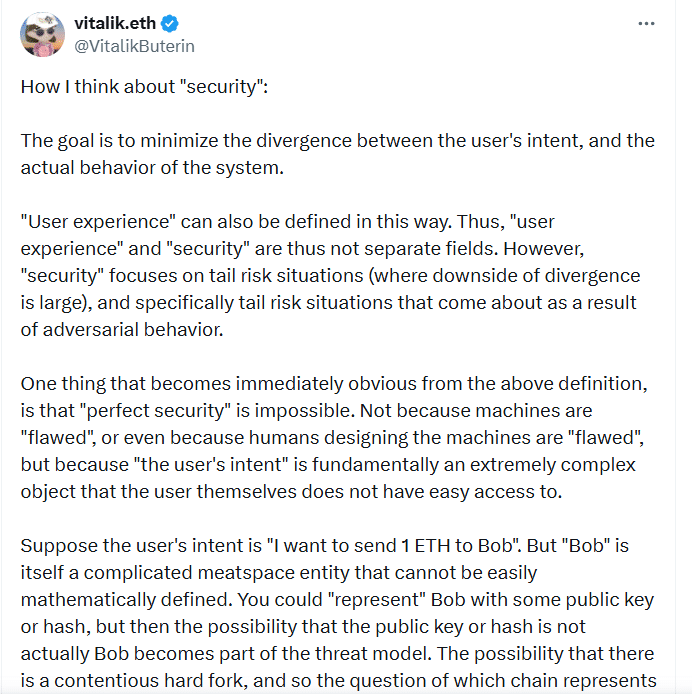 Why Crypto Security Can Never Be Perfect, Vitalik Explains 8 Why Crypto Security Can Never Be Perfect, Vitalik Explains