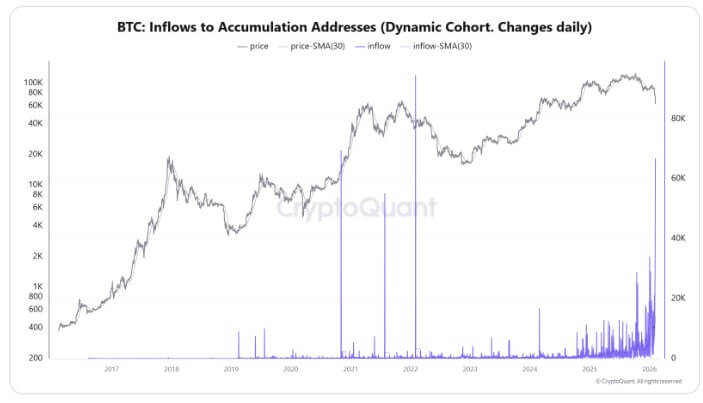 Bitcoin Accumulation Surges After $60K Crash Despite ETF Outflows