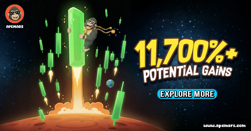 Top 12 Meme Coins Alert: APEMARS Stage 6 Rockets Past $162K With Next Price Spike Ahead = The Bit Journal