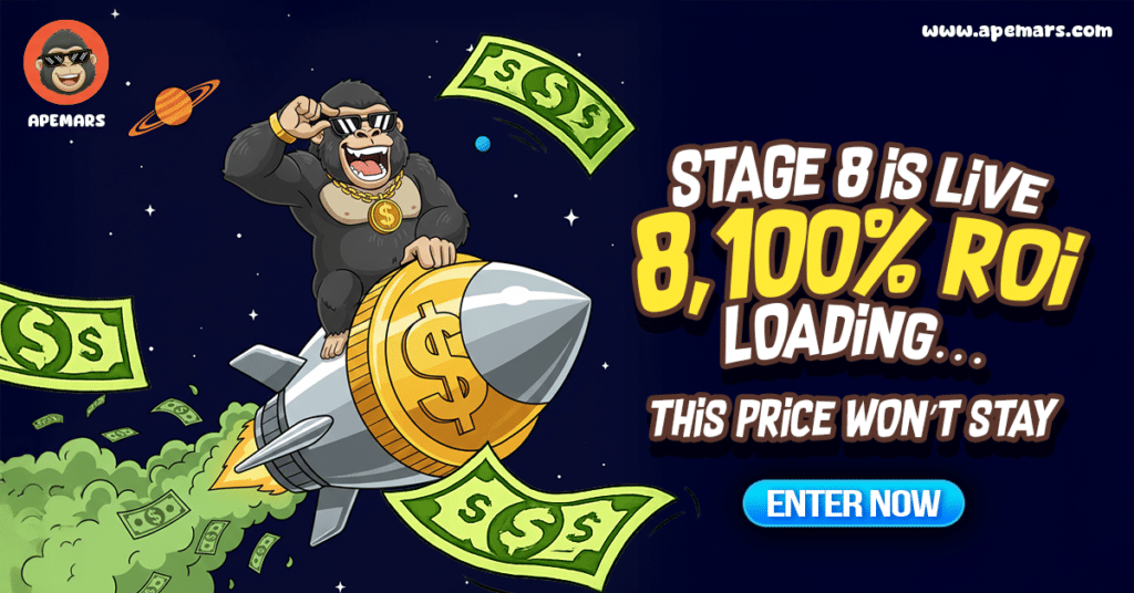 Missed Top Crypto Coins Like Hyperliquid and Bitcoin? APEMARS Stage 8 Tranforming $2,500 to $200K = The Bit Journal
