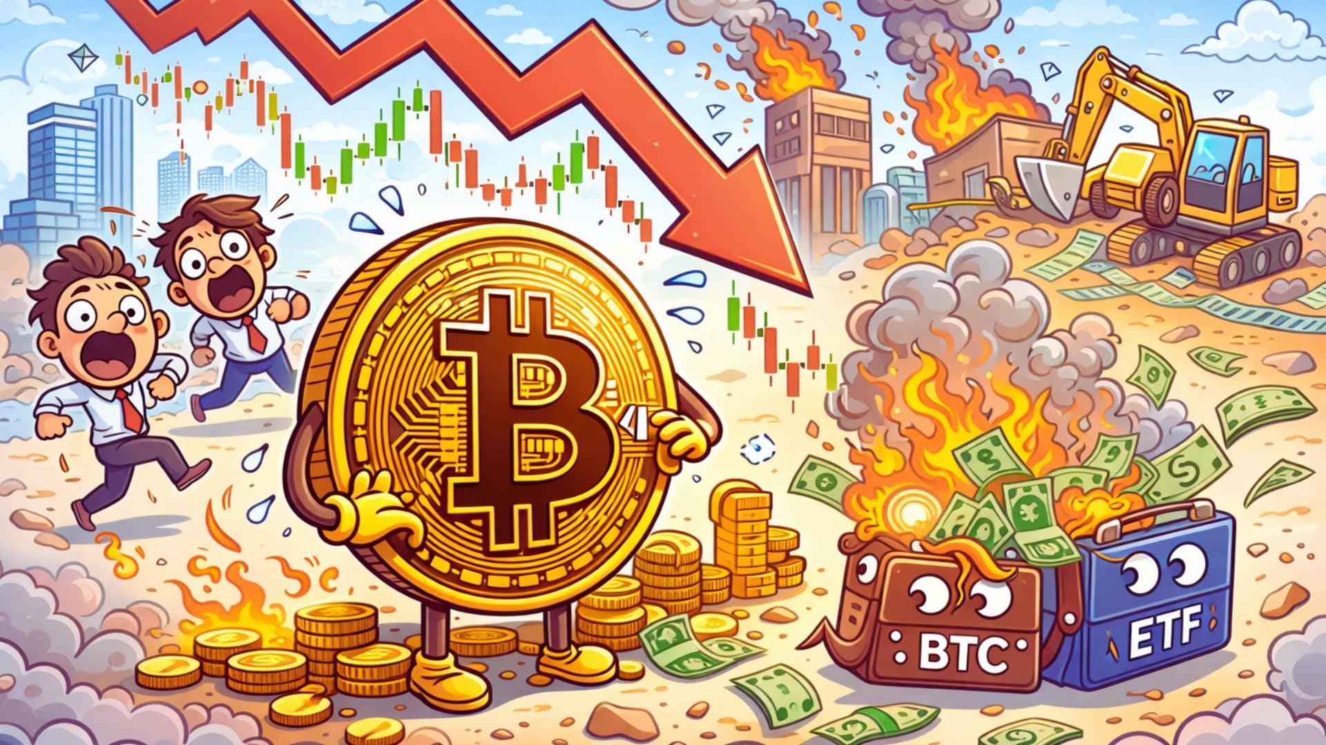 Crypto Stocks Fall Despite Bitcoin Holding $67K as 2022 Warning Signs Return 3 Bitcoin ETF outflows