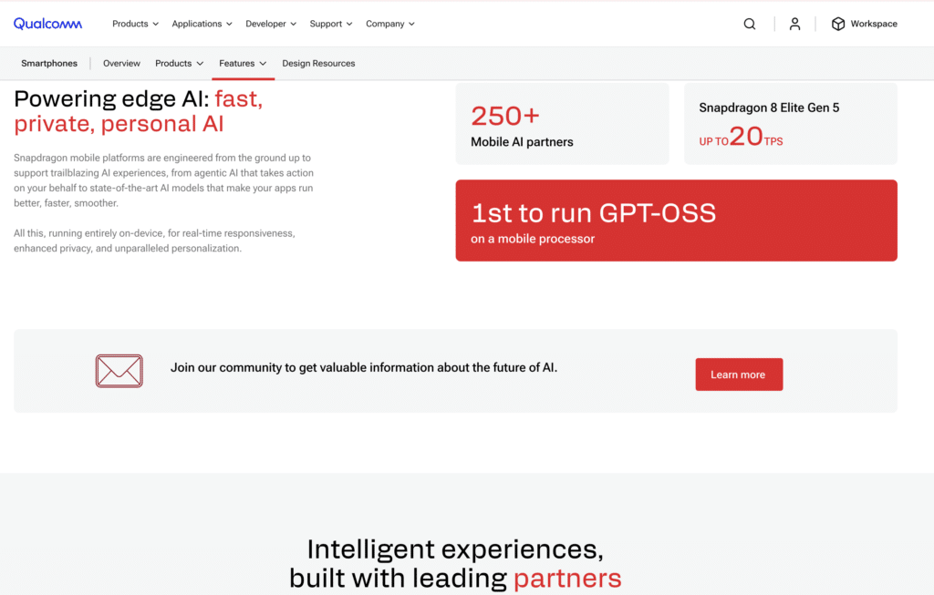 Qualcomm on-device AI enabling real-time models on smartphones