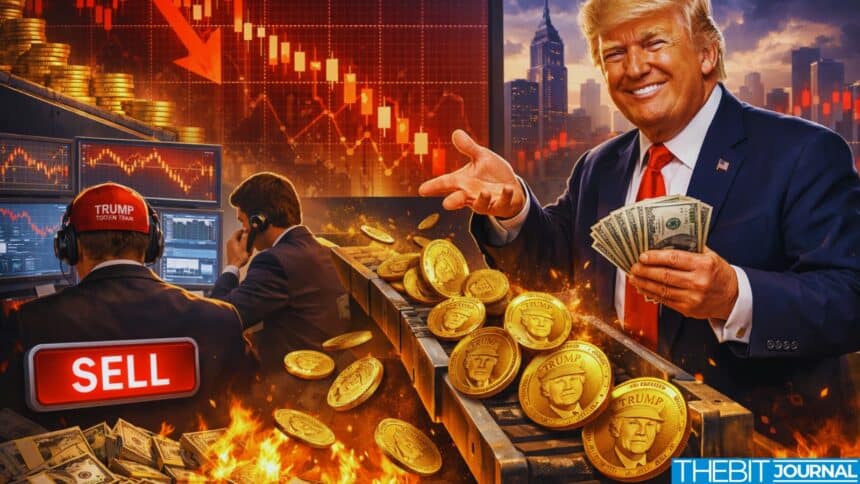 TRUMP Token stürzt 96 % ab ,Team-Verkäufe sorgen für Besorgnis