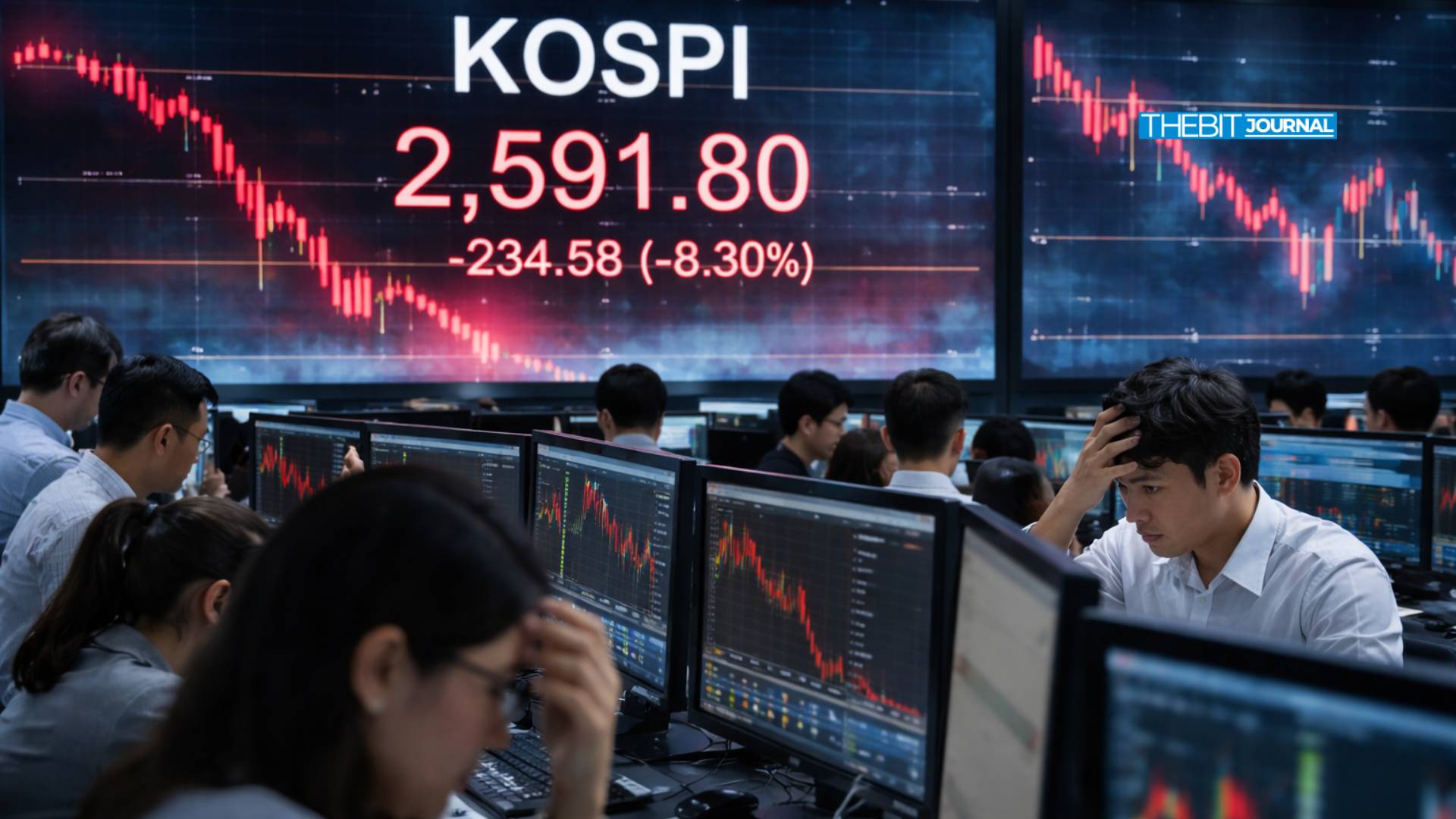 South Korean Market Crash Sparks Trading Pause as Losses Deepen