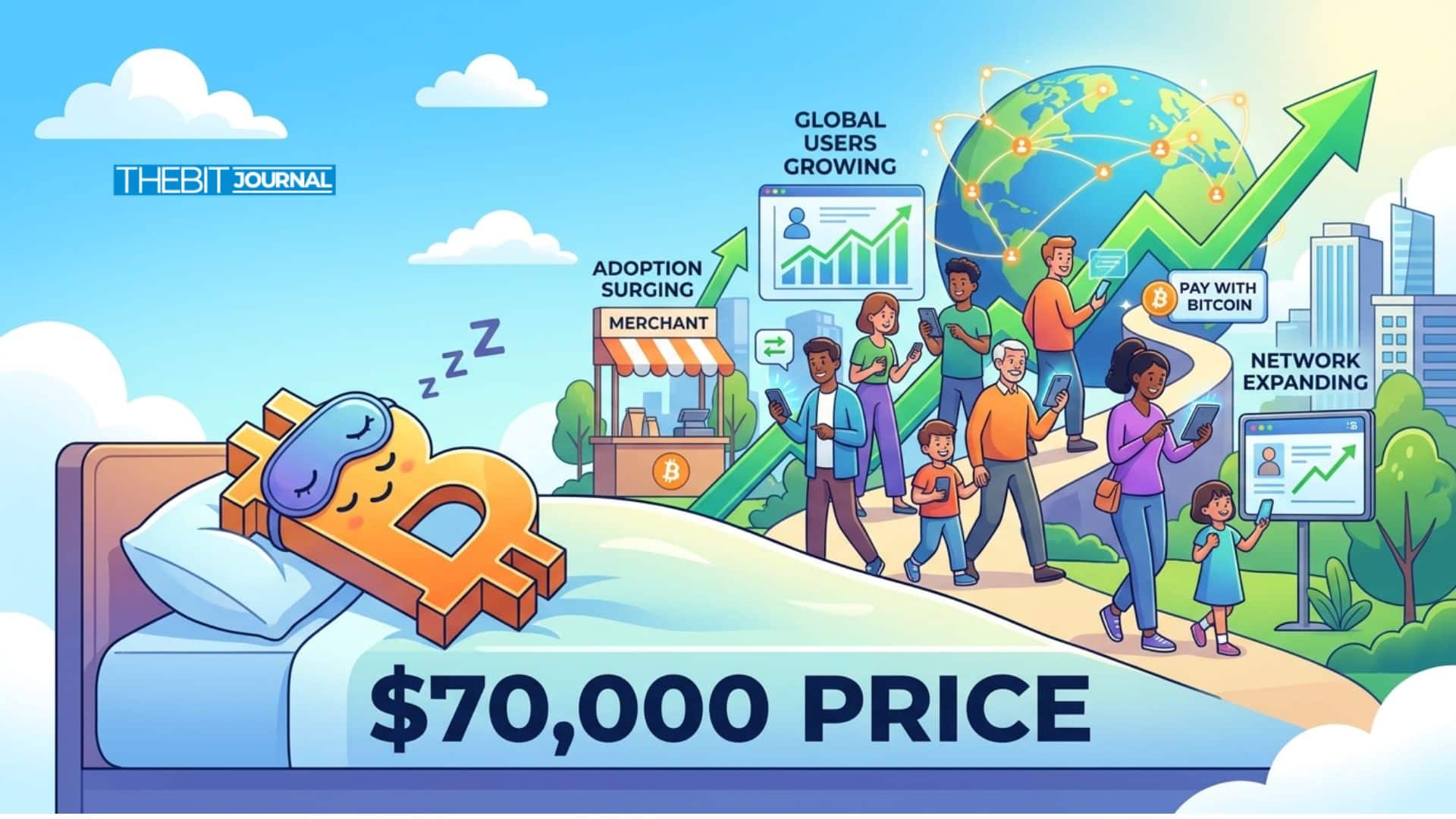 Why is Bitcoin Adoption Surging While Price Sleeps at $70K?