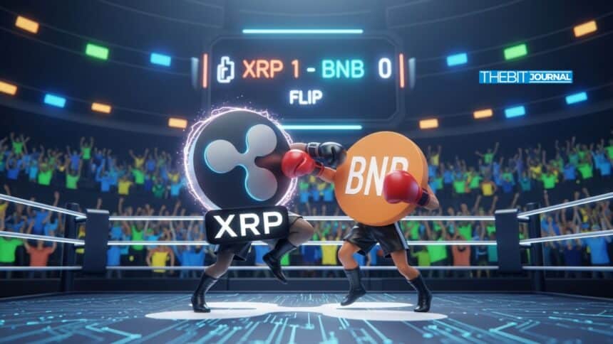 XRP Market Cap Reclaims Top 4 Spot But Can It Hold Off BNB?