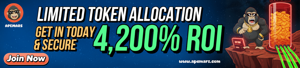9 Must-Watch Cryptos 2026: Grab APEMARS ($APRZ) – The Best Crypto Presale to Buy Now With 4,200% ROI Potential = The Bit Journal