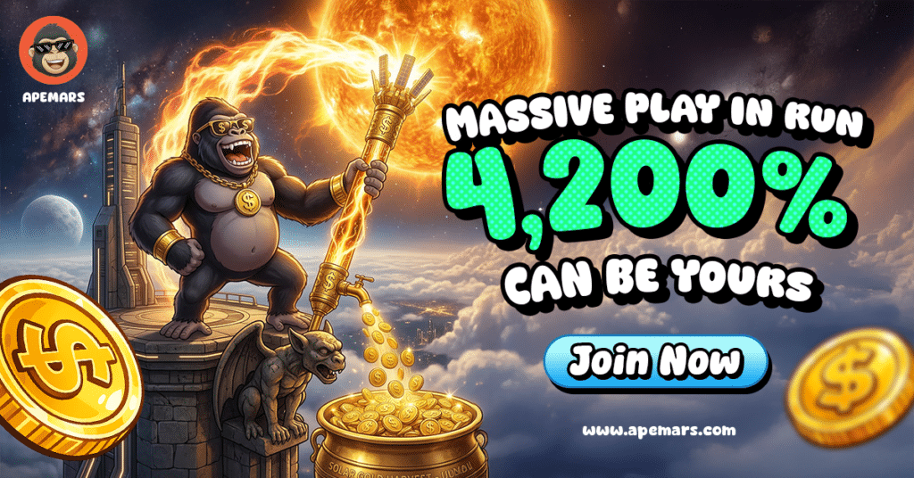 APEMARS Presale Moves 12.5B Tokens As It Climbs Among The Fast-Growing 12 Million Dollar Narrative Coins 4 APEMARS Presale Moves 12.5B Tokens As It Climbs Among The Fast-Growing 12 Million Dollar Narrative Coins = The Bit Journal