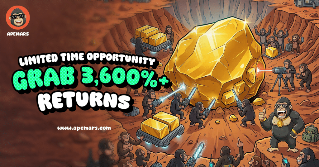 Missed Memecore And Baby Doge Coin Gains? Grab APEMARS’ Best Crypto Presale To Buy in Q1 2026 - Turn $2K into $74K With 3,600% ROI = The Bit Journal