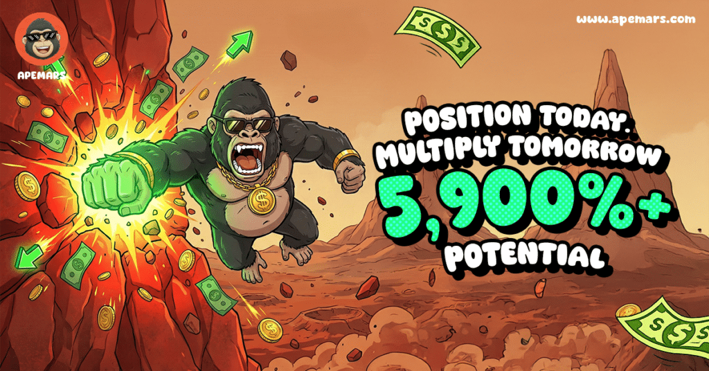 Turn $6K Into $327K With APEMARS Stage 10 Presale: Top 100x Meme Coin to Buy Outshines Axie Infinity and Dogecoin With Massive ROI = The Bit Journal