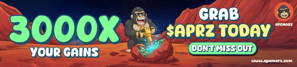 Mog Coin Dips 4.47% and Fartcoin Slides 7.67%, but APEMARS Remains the Best Meme Coin Presale to Buy With 3,600% ROI, Stage 13 Ends in Hours = The Bit Journal
